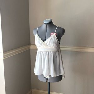 Ivory baby doll tank